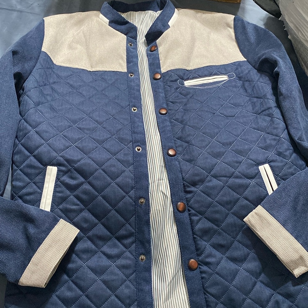 Newport lightweight jacket navy and grey